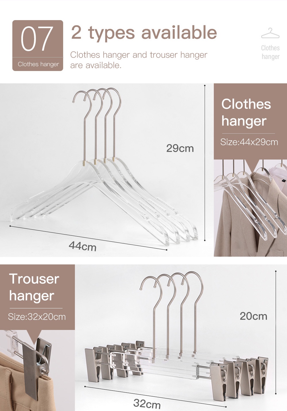 Acrylic Transparent Hanger-8